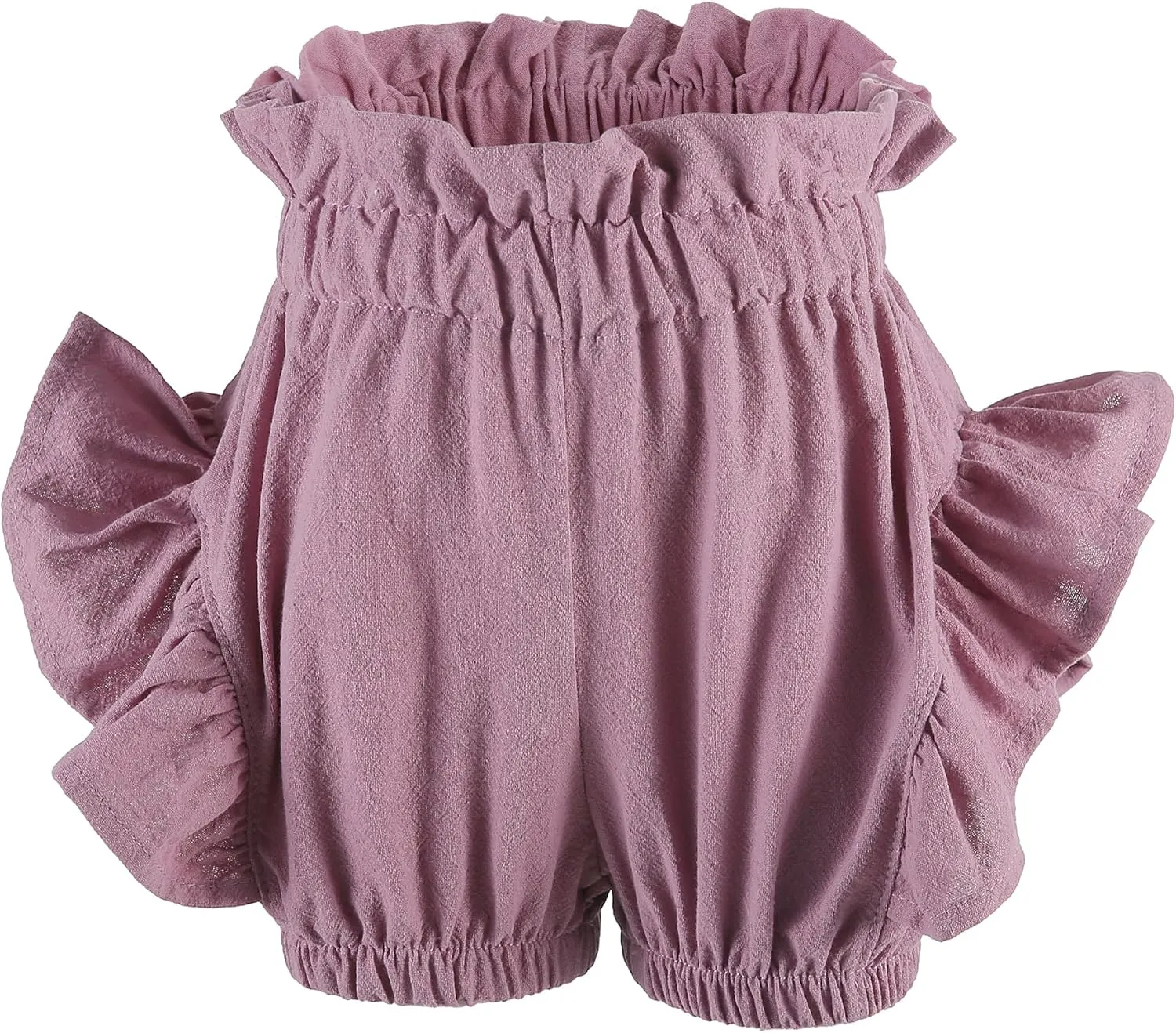 Baby Girls Ruffle Shorts Toddler Diaper Covers Little Girls Bottoms Bloomers Cotton Pants 3 Months-6T