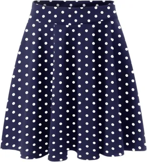 Beach Skirt for Summer Vacation Color Block Casual High Elastic Waist Pleated Knee Length Maxi Skirts for Women