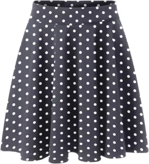 Beach Skirt for Summer Vacation Color Block Casual High Elastic Waist Pleated Knee Length Maxi Skirts for Women