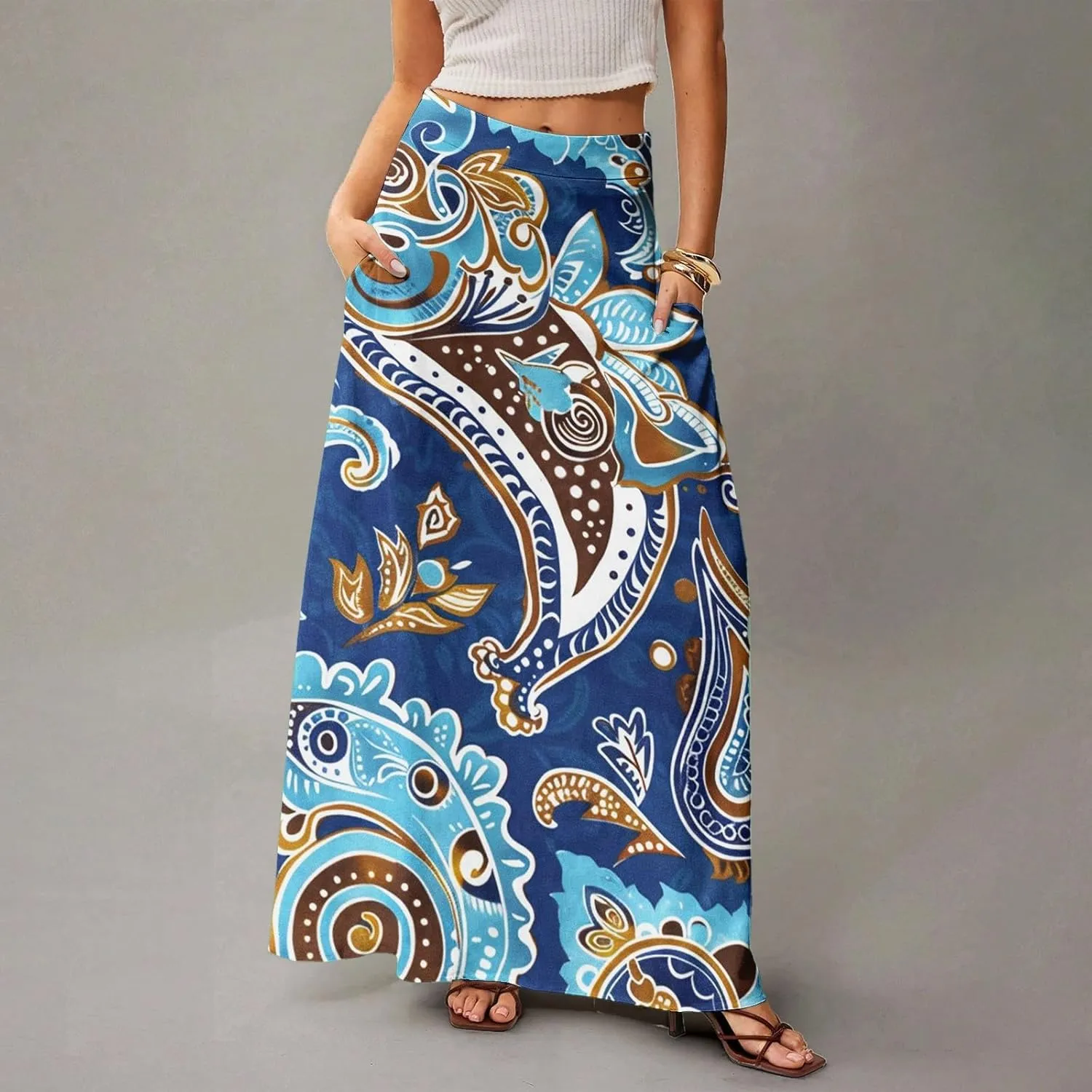 Beach Skirts for Women, Summer Elegantes Maxi Casual Trendy Womens Skirts