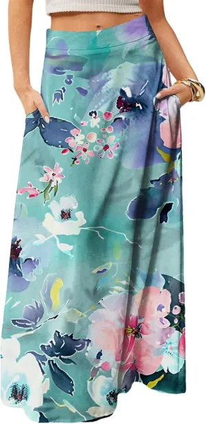 Beach Skirts for Women, Summer Elegantes Maxi Casual Trendy Womens Skirts