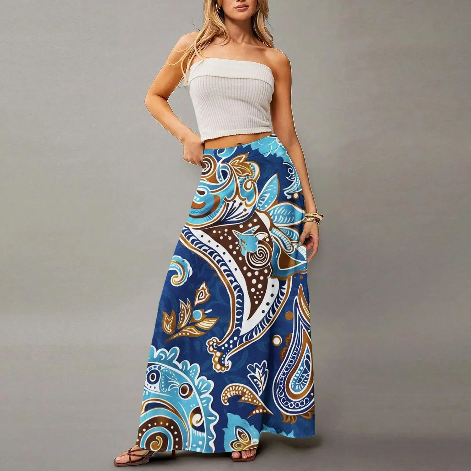 Beach Skirts for Women, Summer Elegantes Maxi Casual Trendy Womens Skirts