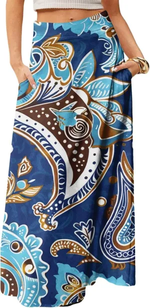Beach Skirts for Women, Summer Elegantes Maxi Casual Trendy Womens Skirts