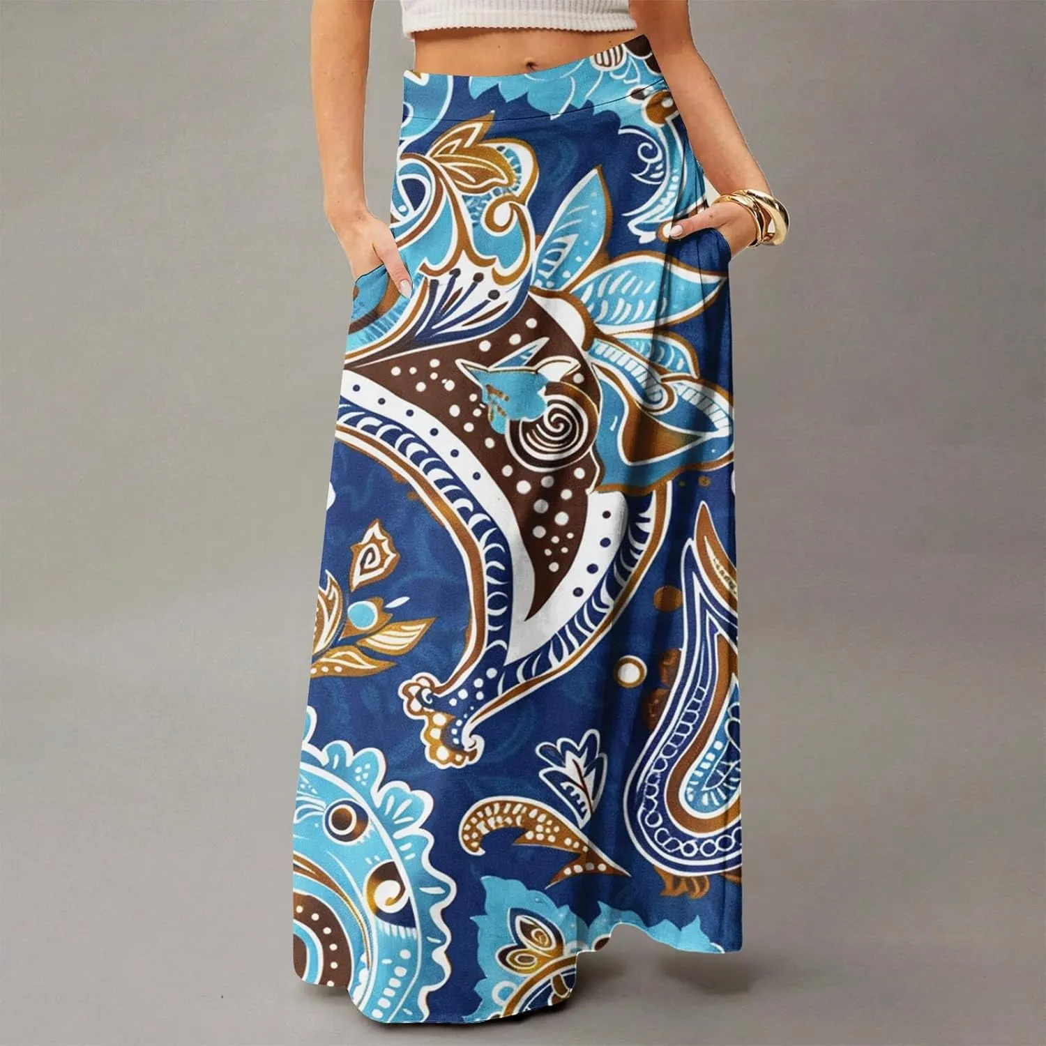 Beach Skirts for Women, Summer Elegantes Maxi Casual Trendy Womens Skirts
