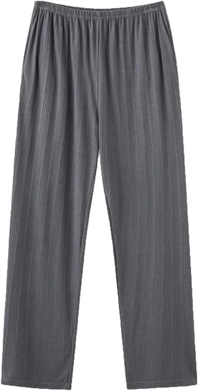 Cambkatl Men's Plaid Pajamas Bottoms Comfort Cotton Elastic Waist Drawstring Lounge Pants Casual Sweatpants with Pockets