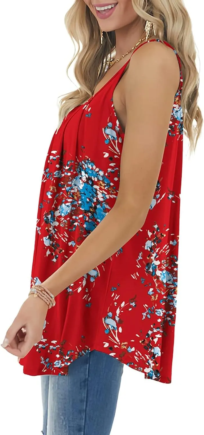Camisole Tops for Women Adjustable Spaghetti Strap Tank Top Vacation Outfits 2025 Fashion Summer