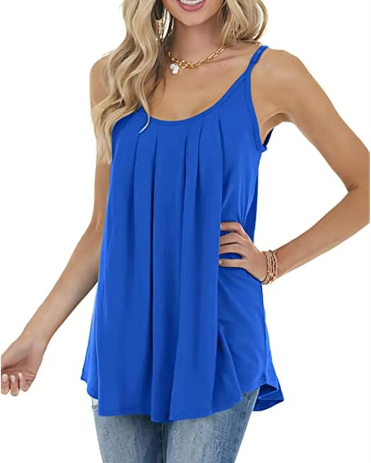 Camisole Tops for Women Adjustable Spaghetti Strap Tank Top Vacation Outfits 2025 Fashion Summer