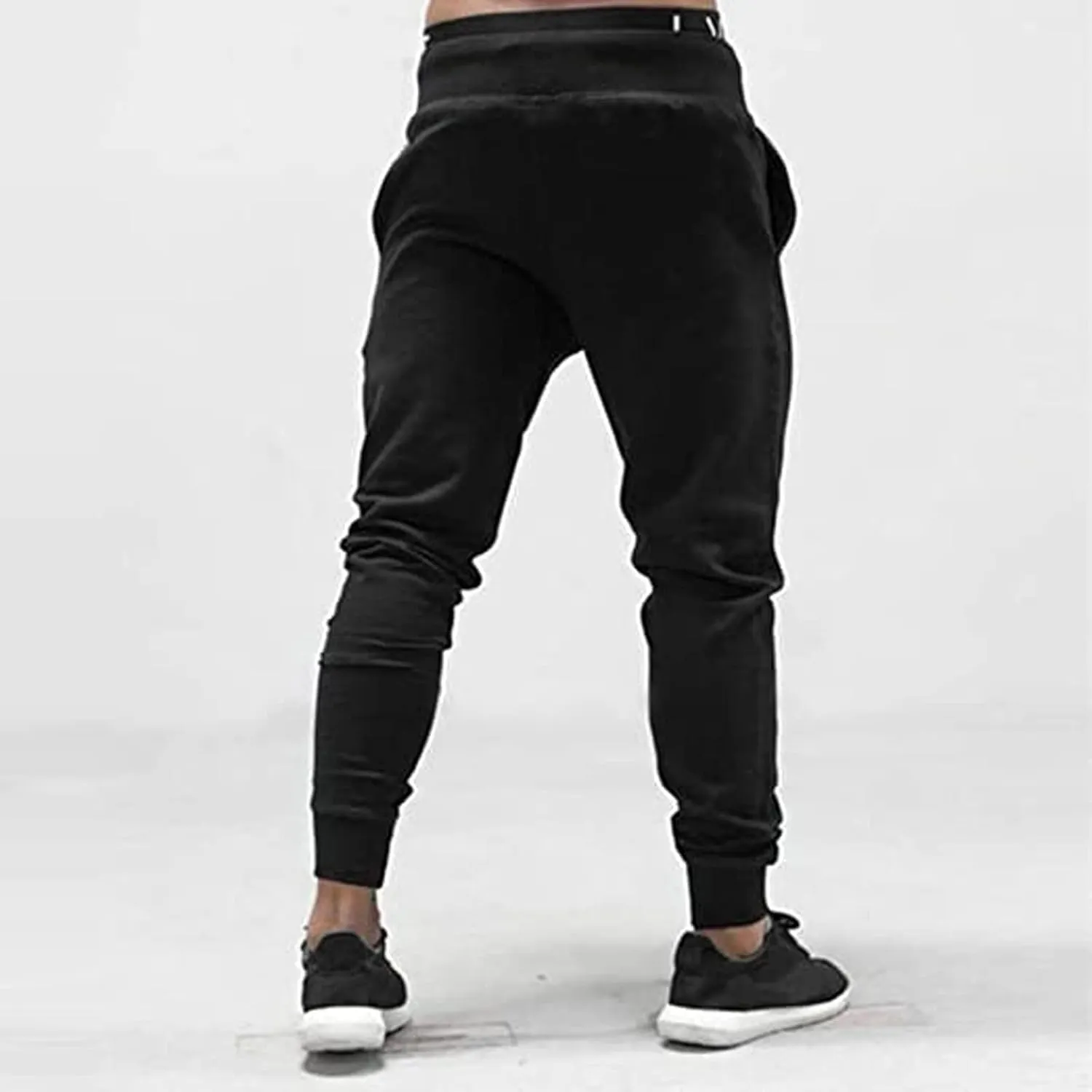 Cargo Trousers for Men Men Slim Fit Sweatpants Mens Tracksuit Slim Fit Bottoms Joggers Elasticated Waist Zip Pockets