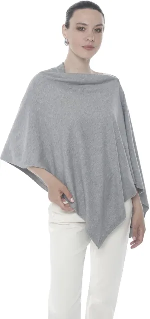 Cashmere Like Acrylic Knitted Dress Topper, Poncho Sweater,Shawl Wraps for Women Ultra Soft. Versatile Cape, Scarf
