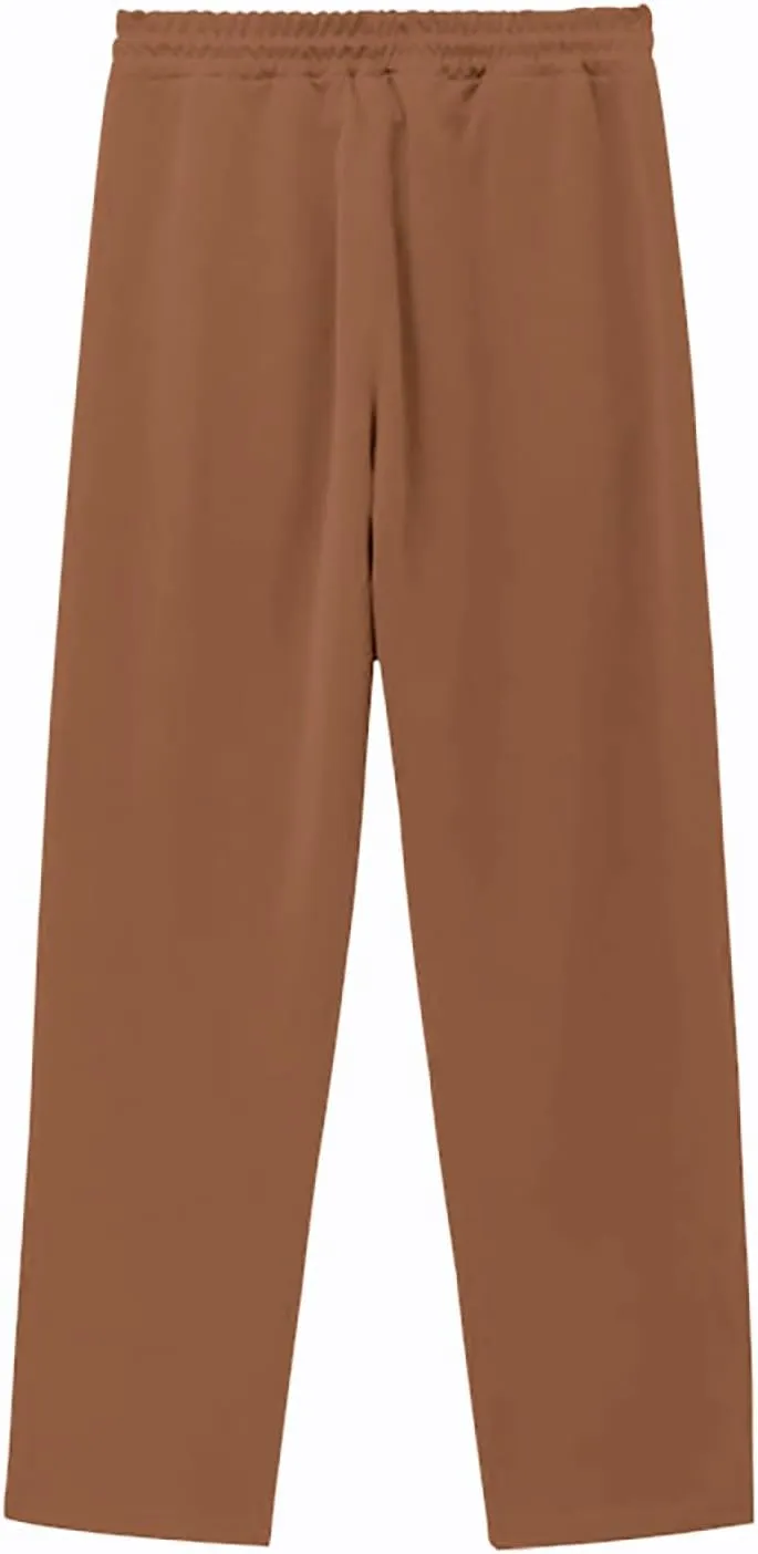 Casual Sweatpants for Men Side Button Elastic Waist Drawstring Active Running Jogging Pants Not Tear Away