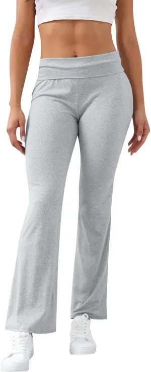 ChicCrate Flare Wide Leg Sweatpants Women Baggy Drawstring Athletic Pants High Waisted Joggers Pants Bell Bottoms