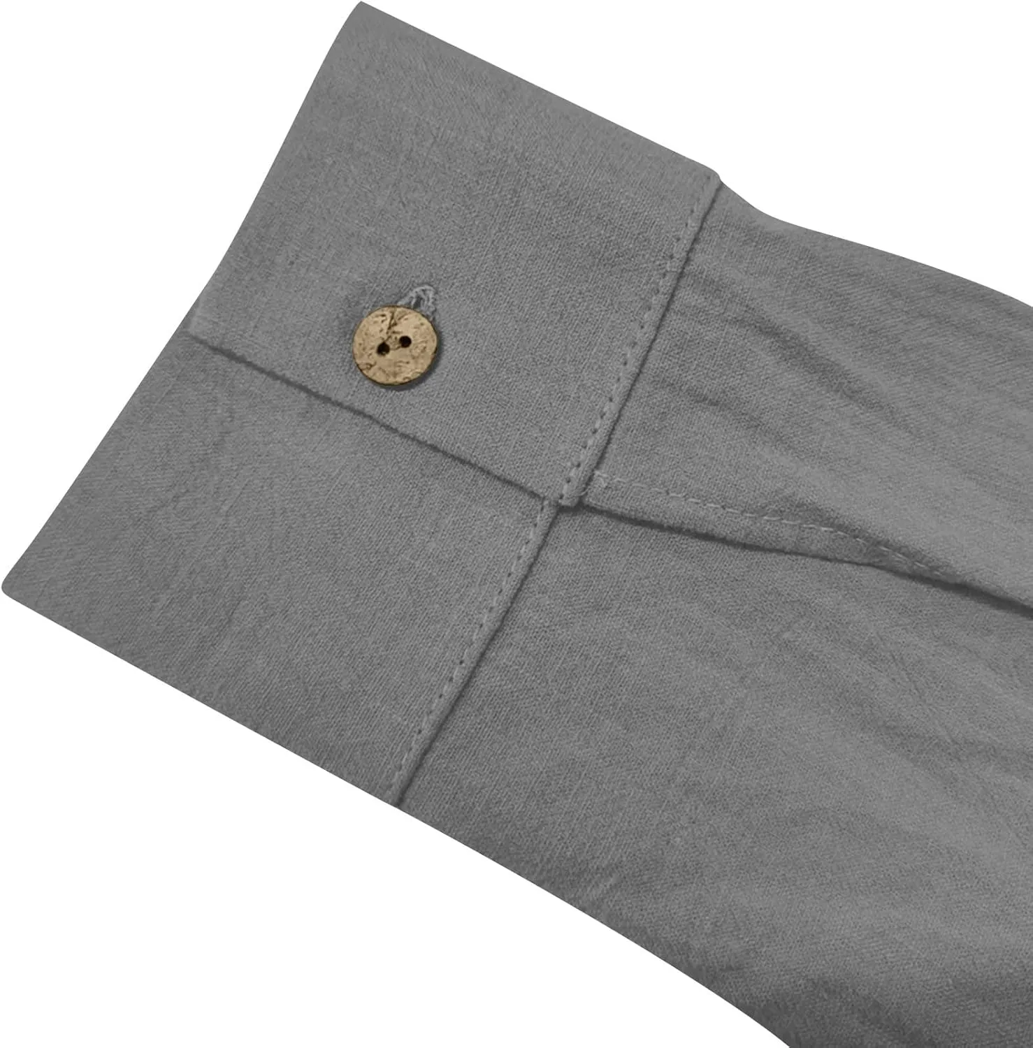 Cotton Linen Tops for Women Summer Solid Color Button Down Long Sleeve Shirts Casual Fashion Loose Pleated Blouse