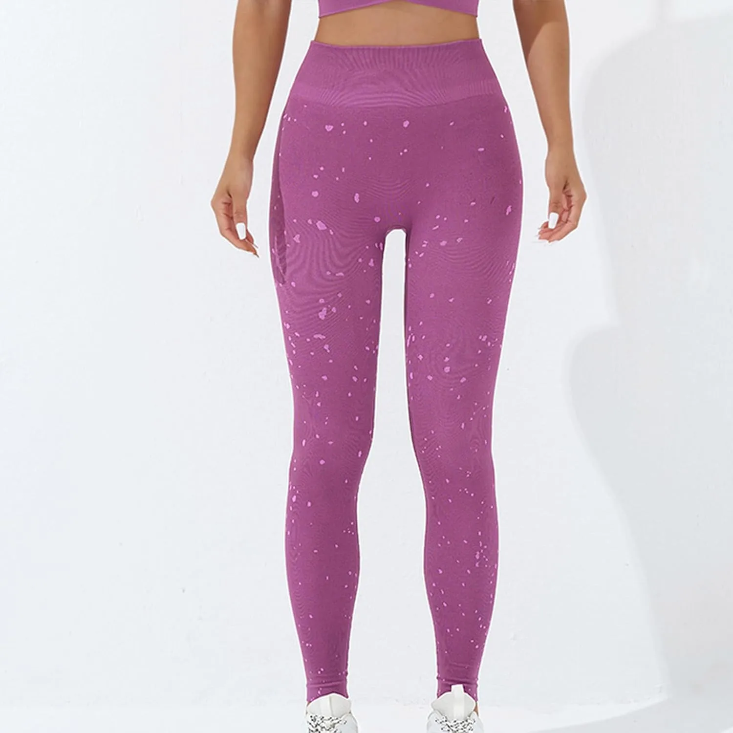 DASAYO Women's Leggings High Waist Tummy Control Seamless Yoga Pants Running Gym Workout Bottoms Fashion Athletic Clothes