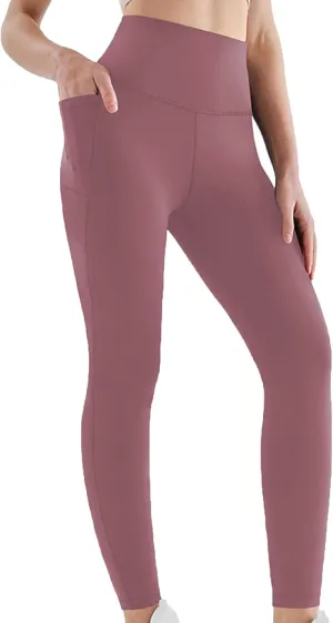 DASAYO Yoga Pants with Pockets for Women High Waist Tummy Control Comfy Soft Leggings Gym Exercise Running Workout Bottoms