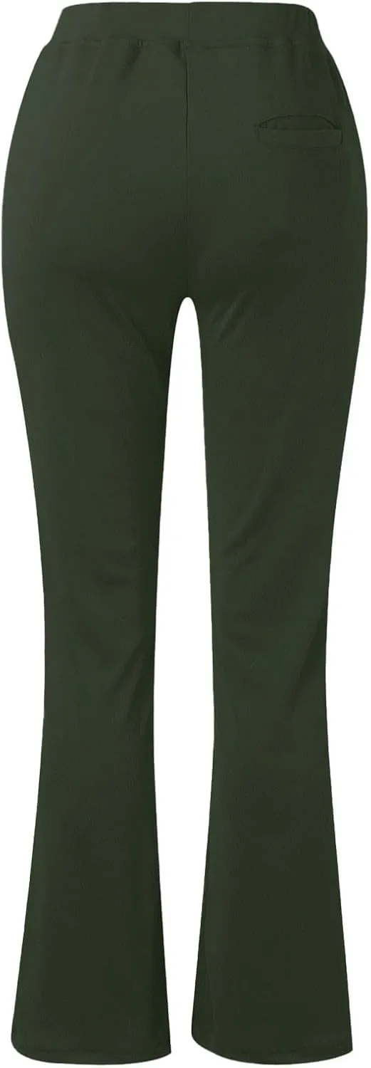 Dress Pants Women Business Casual Work Pants Women High Waist Stretchy Trousers Pull on Office Slacks Bottoms