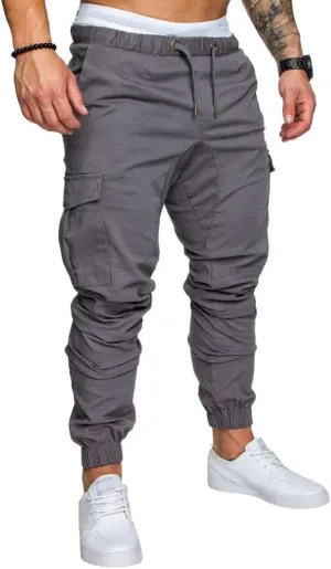 Familyhouse Men's Cargo Pants with Multi Pockets Casual Jeans Sport Jogging Bottoms Plus Size Slim Fit Mountain Baggy Pants