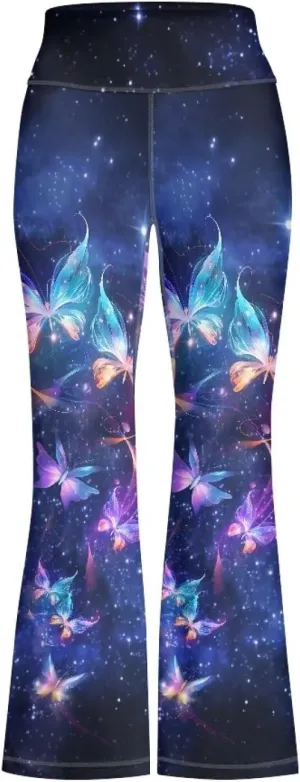 Girl's Flare Leggings Casual High Waist Yoga Pants Bootcut Pants Kids Dance Bell Bottoms Leggings