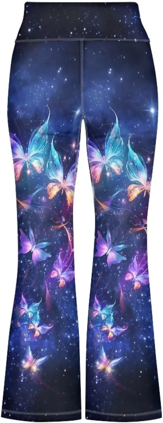 Girl's Flare Leggings Casual High Waist Yoga Pants Bootcut Pants Kids Dance Bell Bottoms Leggings