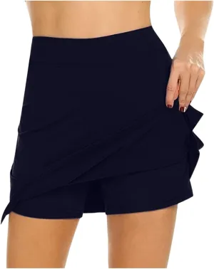 Golf Skirts Women High Waist Tennis Skirt Mini Athletic Skirts with Shorts Summer Short Skirt Workout Running Skirts