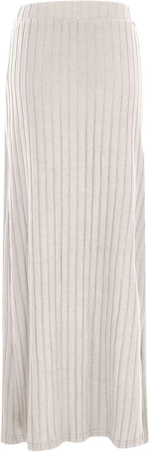 High Waisted Skirts for Women Tummy Control Split Solid Slim Fit Casual Long Skirts for Going Out Vacation Clothes