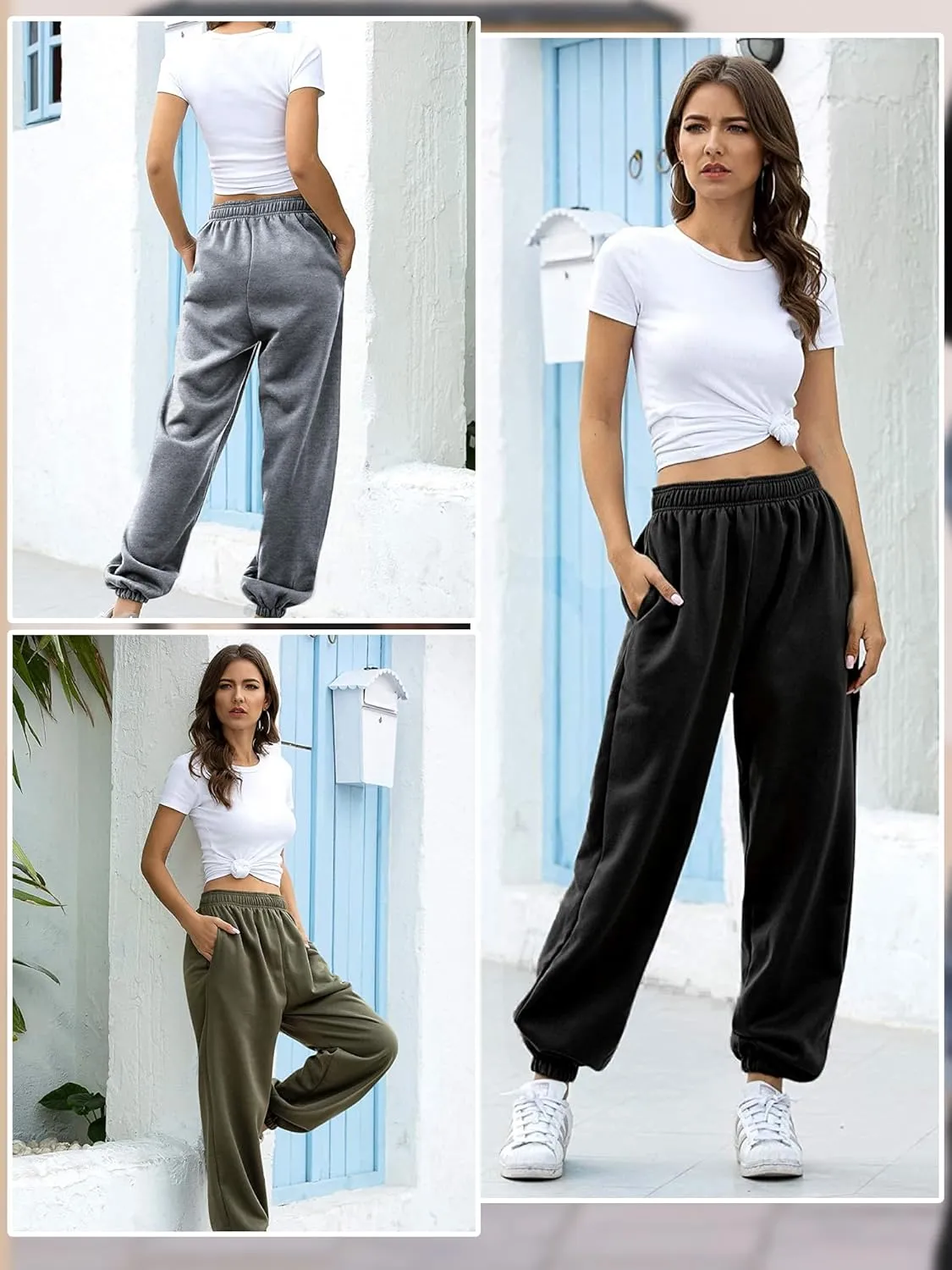 Love My Fashions Sweatpants Women Baggy High Waisted Casual Pajama Pants Jogger Fleece Bottoms Spring Outfits for Women 2025