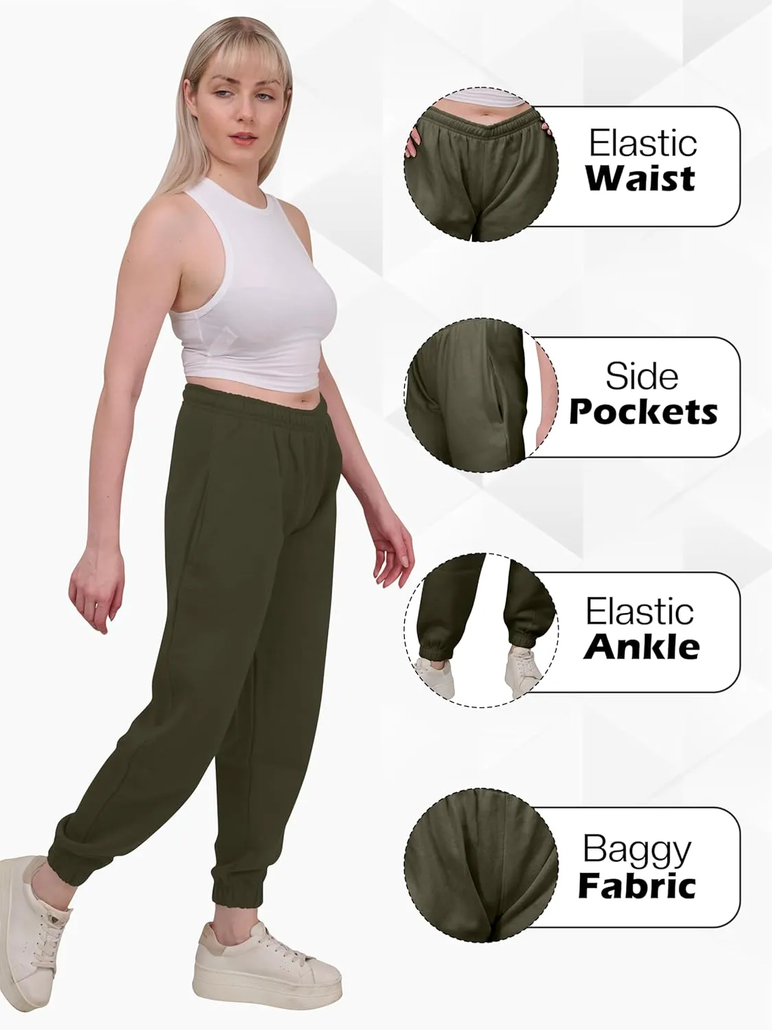 Love My Fashions Sweatpants Women Baggy High Waisted Casual Pajama Pants Jogger Fleece Bottoms Spring Outfits for Women 2025