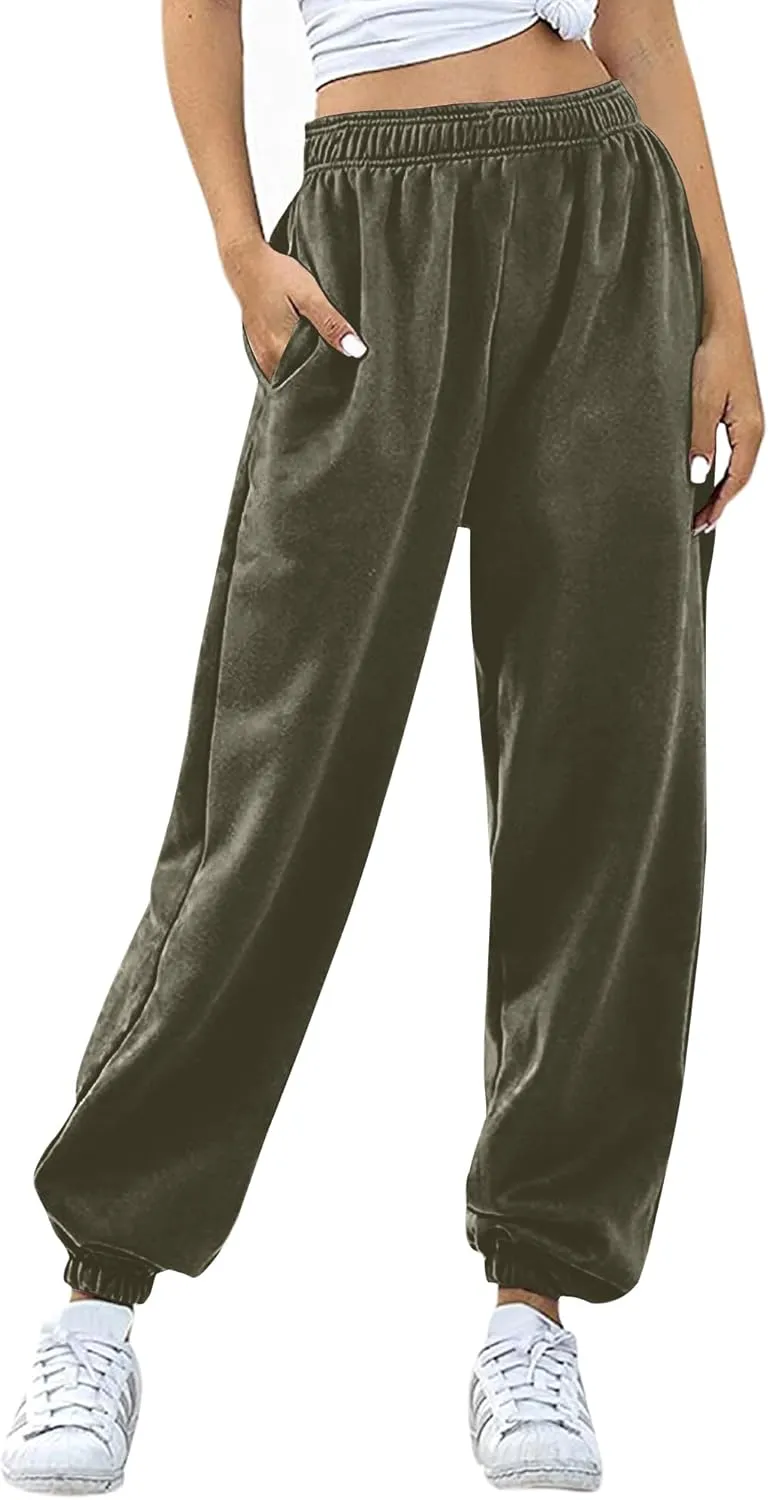 Love My Fashions Sweatpants Women Baggy High Waisted Casual Pajama Pants Jogger Fleece Bottoms Spring Outfits for Women 2025