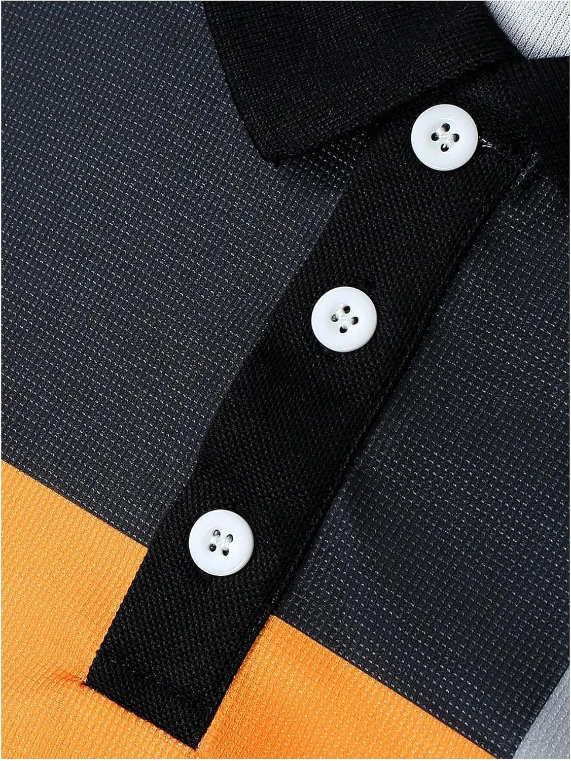 Men's Color Block Striped Print Long Sleeve Shirt Tops Button Down Collared Shirt Golf Casual Shirts Tops