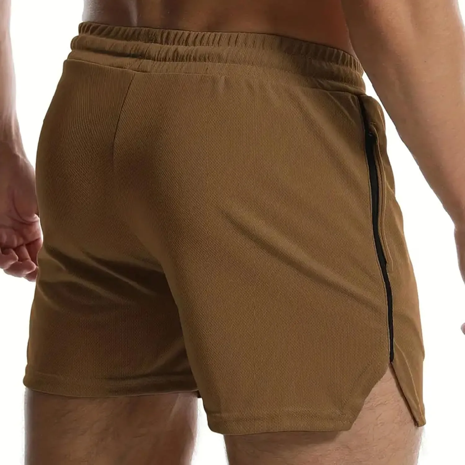 Mens Running Shorts Quick Dry Gym Athletic Workout Shorts Sports Split Bottoms for Men with Pockets