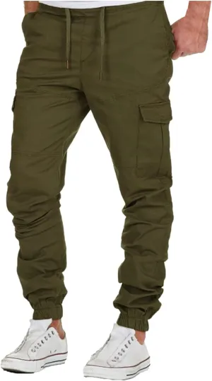 Mens Sweatpants with Pockets Big and Tall Cargo Pants Black Camo Cargo Pants Men All Season Fit Pant Casual All Solid