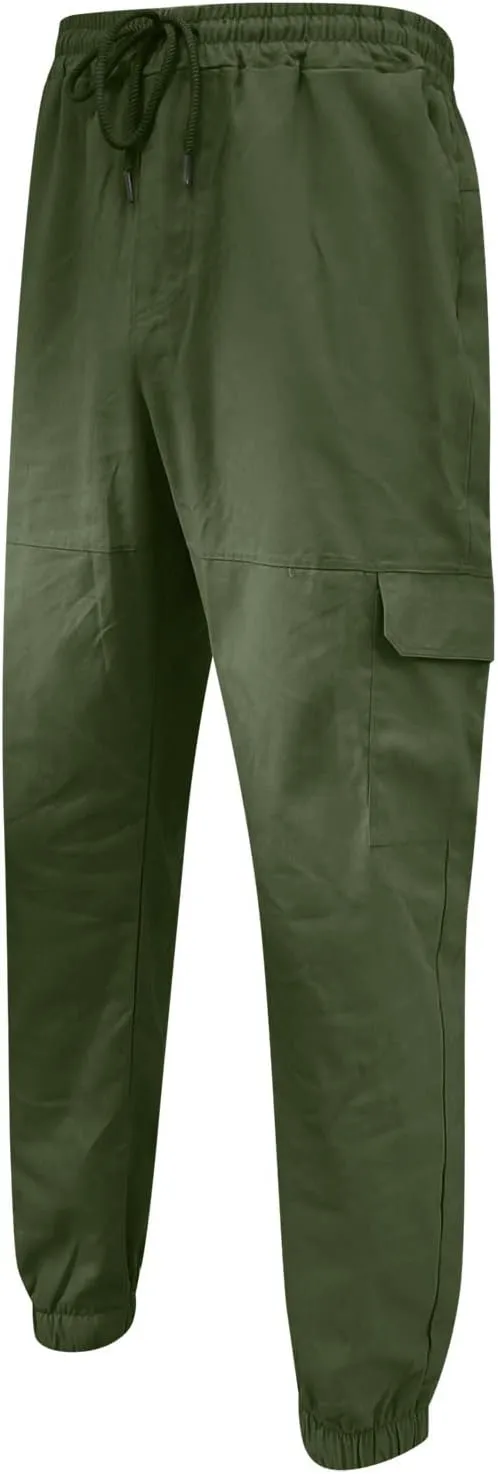 Mens Sweatpants with Pockets Big and Tall Lined with Elastic Waistband Fleeced Cargo Pants Cargo Pants for Men Cargo