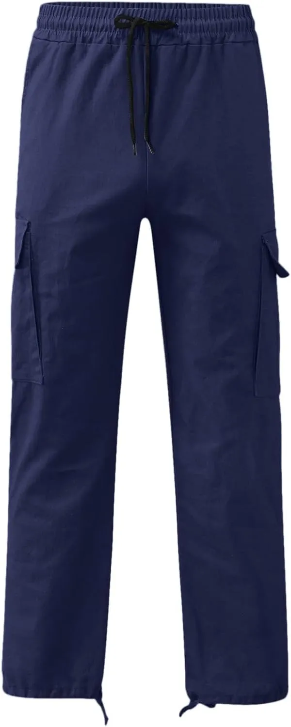 Mens Sweatpants with Pockets Big and Tall Pants Cargo Pants for Men Stretch Men's Regular Fleece Pants Winter Casual
