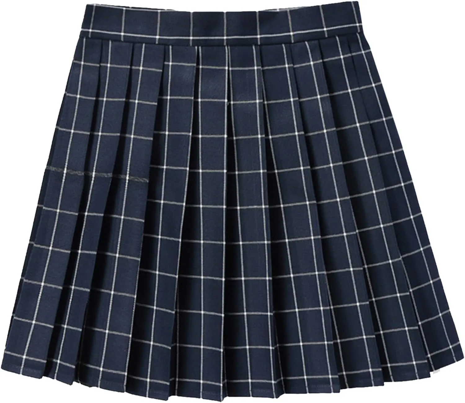 Mini Skirt Women's Casual Plaid Print High Waist Pleated A Line Mini Skirt Womens Summer Fashion Cute Skirt