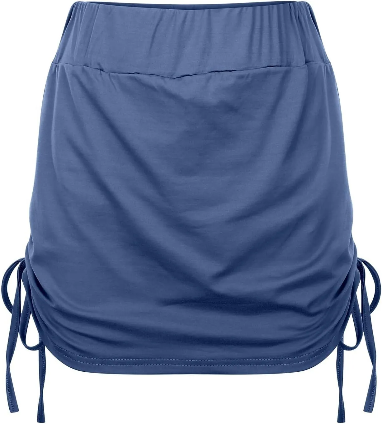 Mini Skirts for Women with Liner High Elastic Waist Side Lace Up Sports Mini Skirt Shorts for Women Trendy Clothes