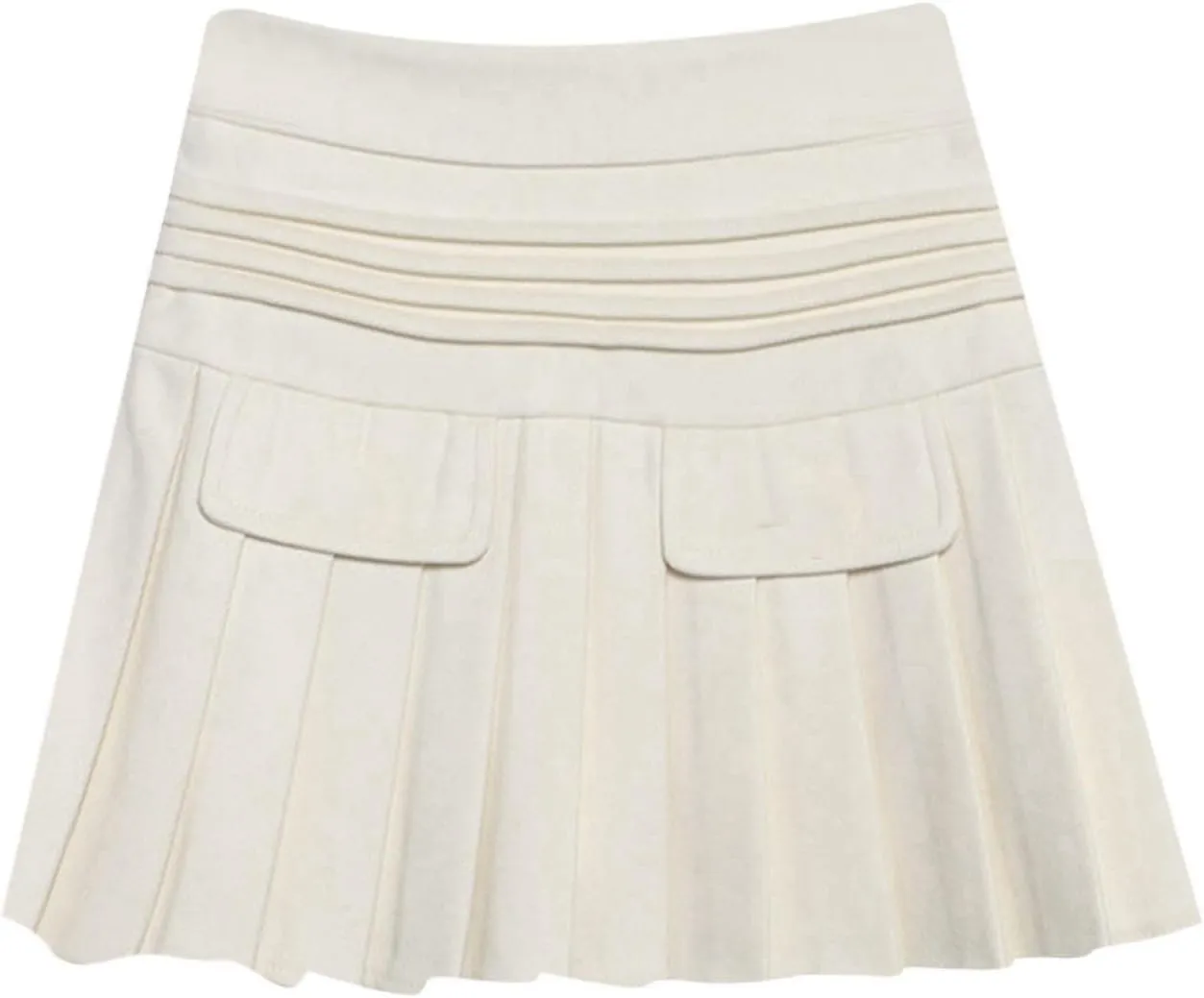 Pleated Skirts for Women High Waist A Line Skirts Plain Plaid Mini Skirts Casual Comfy Elegant Skirts Everydaywear