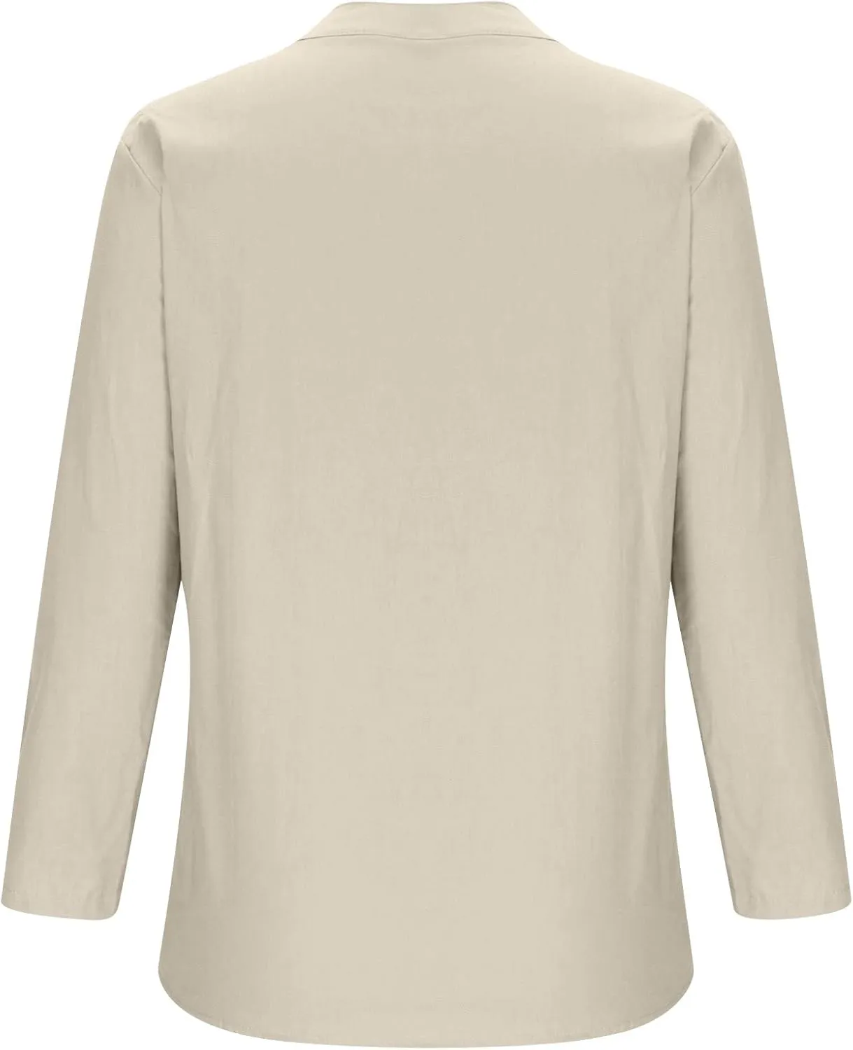 Plus Size Linen Button Down Shirts for Women Summer V Neck Tshirts Roll-Up Sleeve Tops Loose Fit Beach Clothes