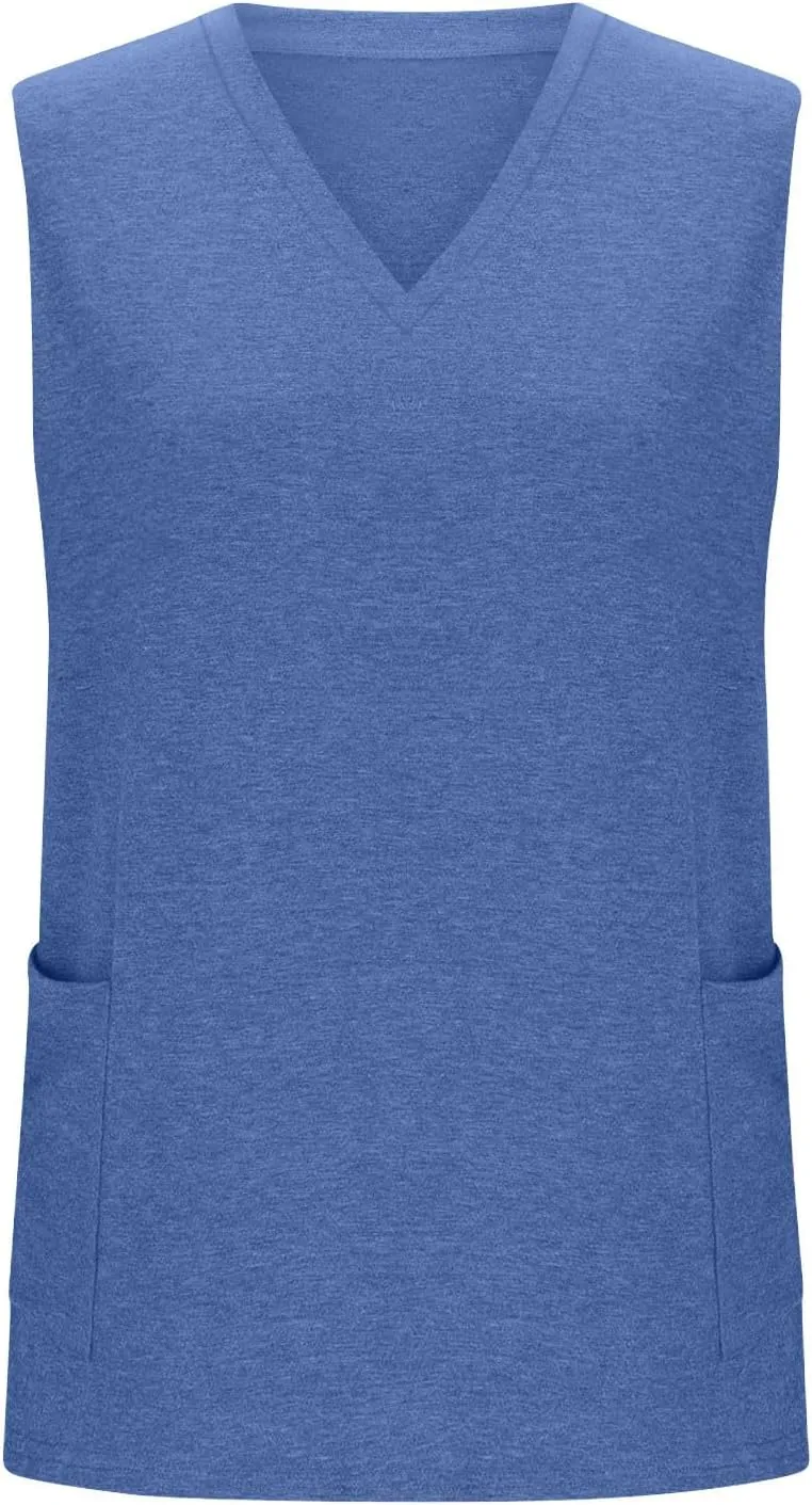 Plus Size Tank Tops for Women 2025 Summer Loose Fit V Neck/O-Neck Tanks Sleeveless Basic Ladies Plain Tee Shirts