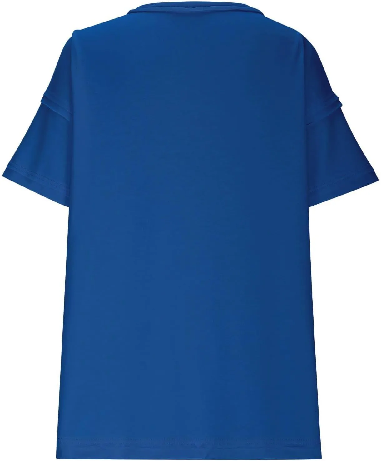 Plus Size Tops for Women Dressy Short Sleeve Split Oversized T-Shirts Casual Oversized Round Neck Tunic Shirt S-2XL