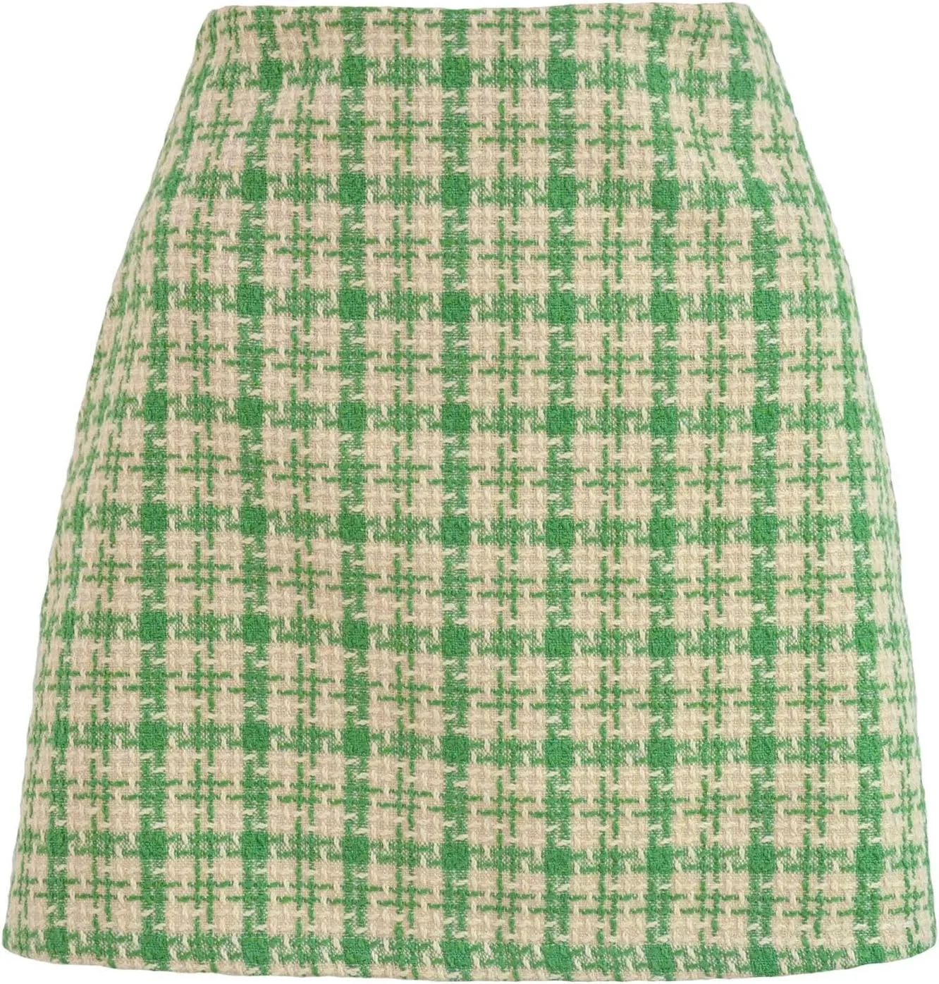 Short Skirts for Women Trendy Plaid Slim Fit Stretchy High Elastic Waist Workout Pencil Skirts for Going Out Clothes