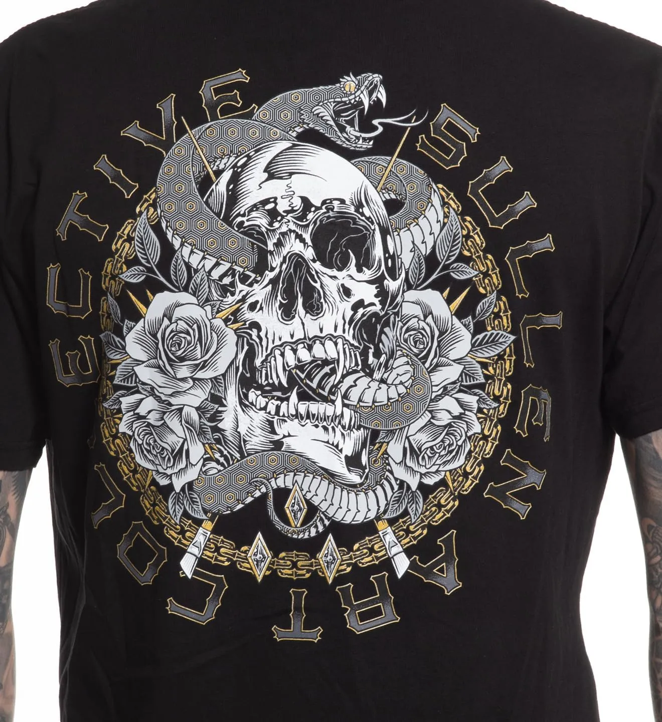 Sullen Men's Rituals Tattoo Lifestyle Graphic Premium Short Sleeve Tee Black