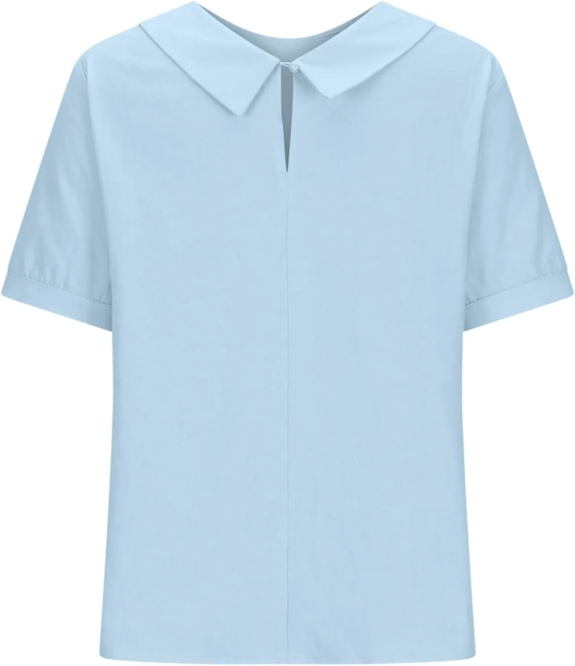 Summer Linen Shirts Women 2025 Casual Plus Size Beach Short Sleeve T Shirts Crewneck Blouses Trendy Loose Gauze Shirt