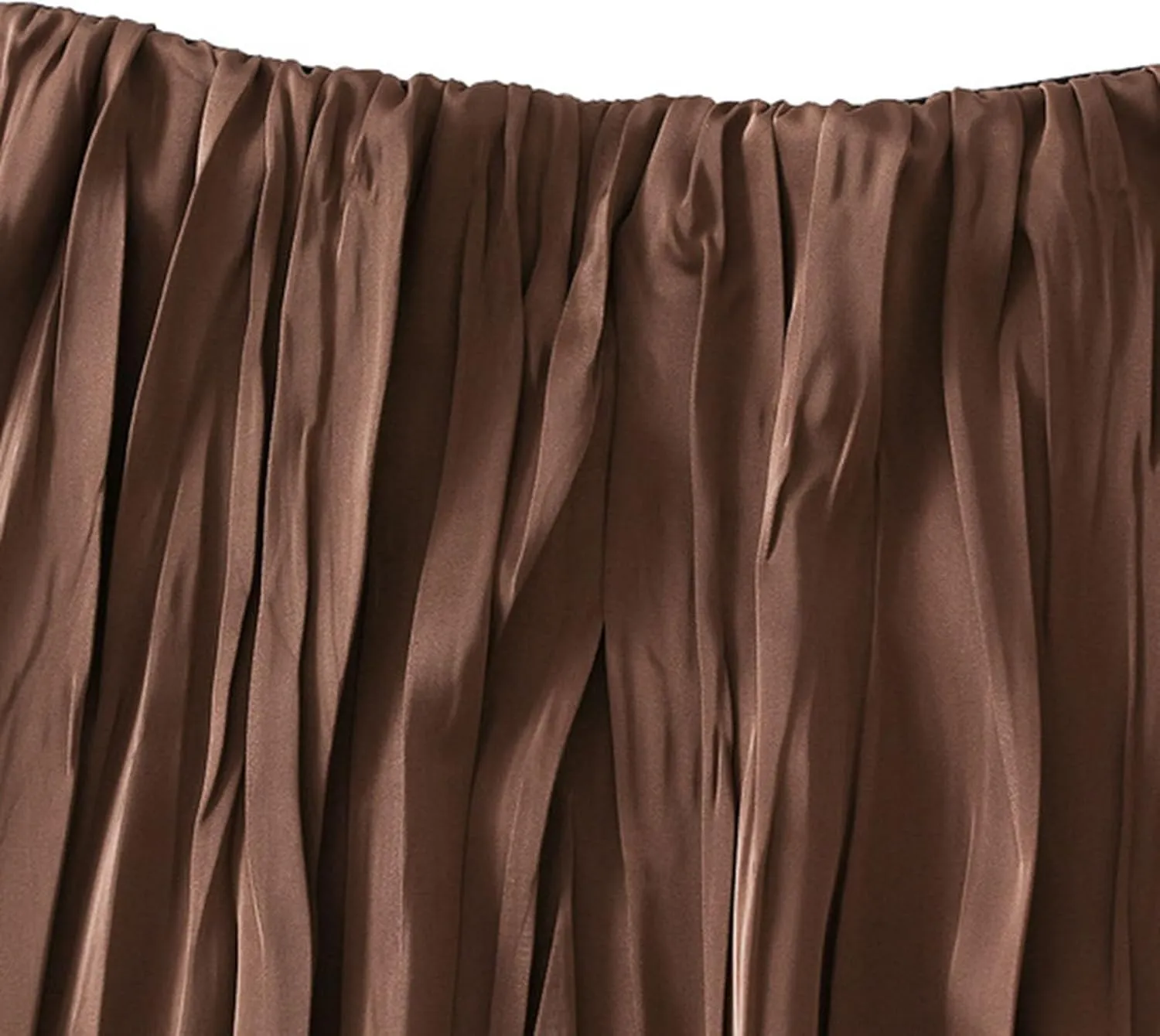 Summer Pleated Midi Skirts for Women Casual High Waisted Solid Color Flowy A Line Swing Long Skirt