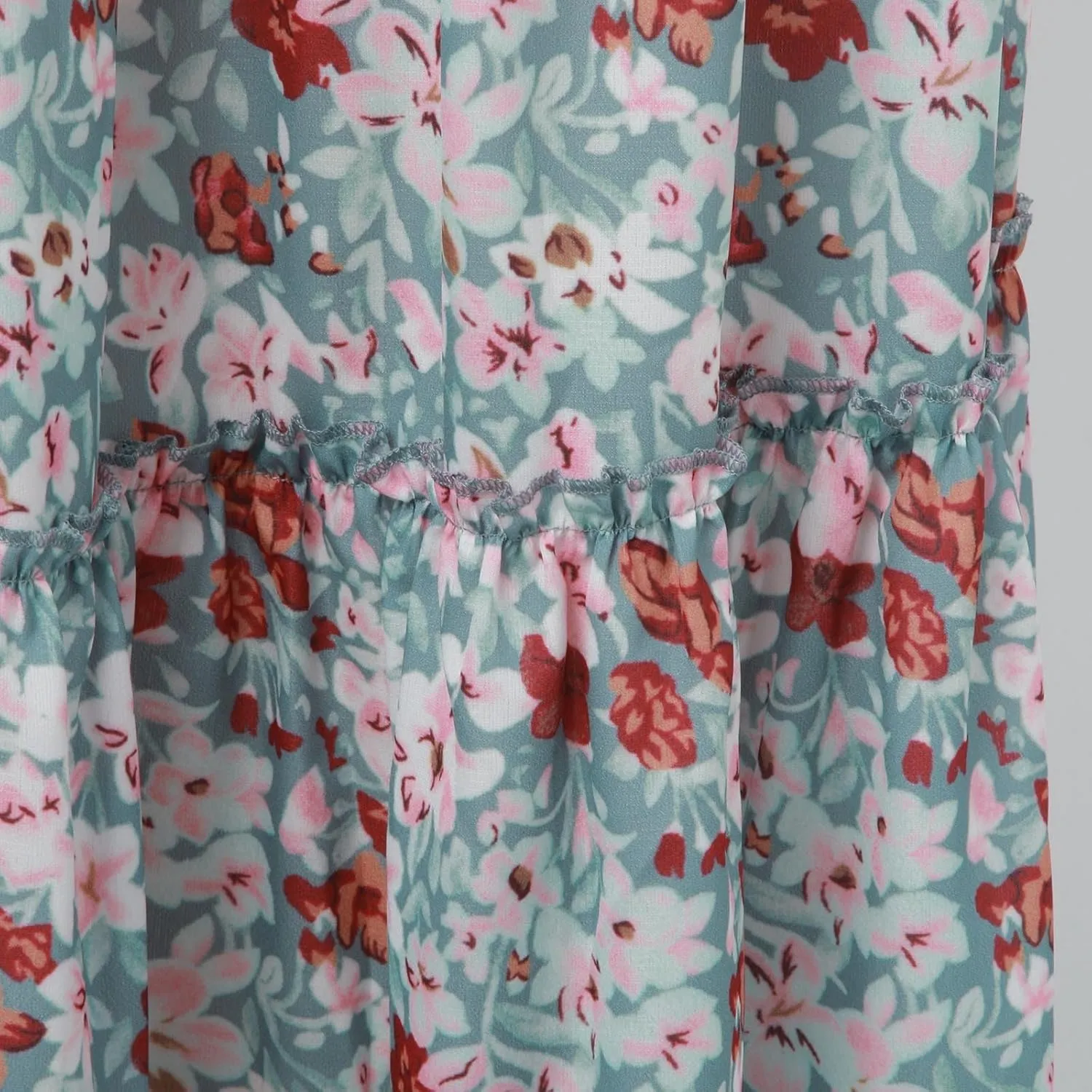 Summer Skirts for Women 2025 Vacation Trendy High Elastic Waist Bohemian Floral Print Loose Pleated Boha Maxi Skirts