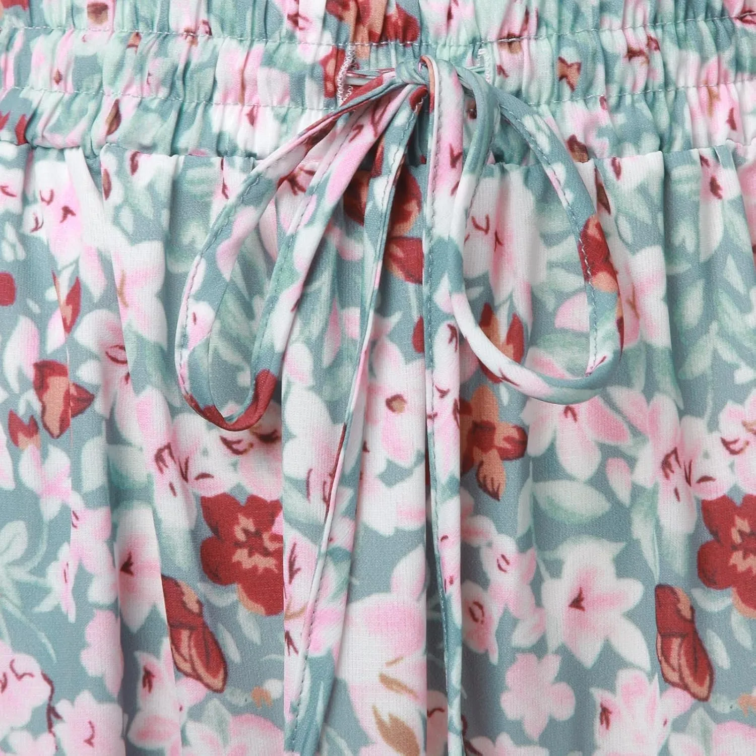 Summer Skirts for Women 2025 Vacation Trendy High Elastic Waist Bohemian Floral Print Loose Pleated Boha Maxi Skirts