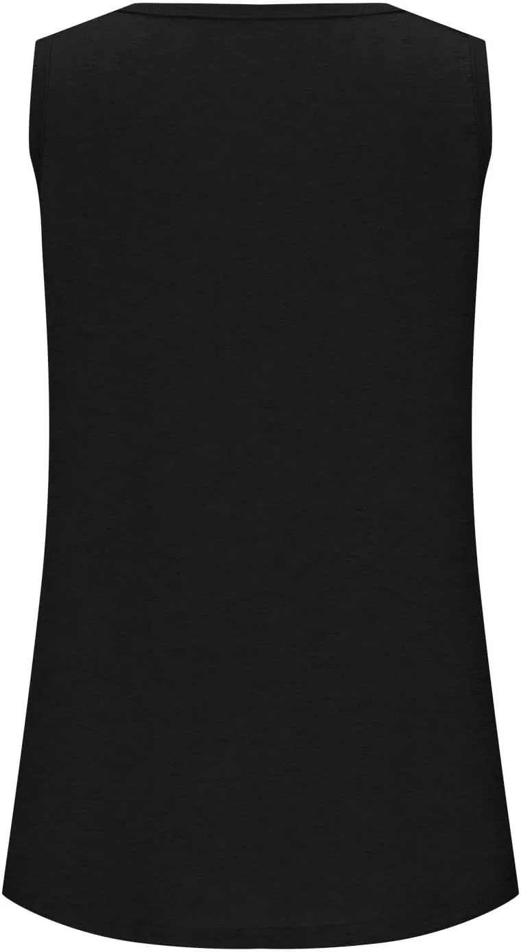 Summer Tank Top for Women Sleeveless Cotton Tee Shirts Loose Crew Neck Casual Shirt Oversized Workout Tank Top 2025