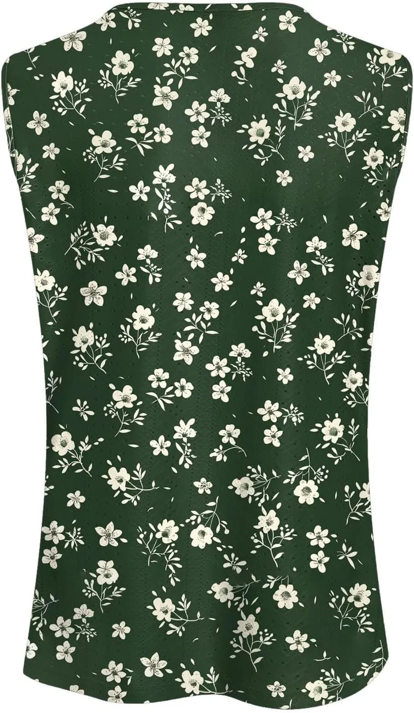 Summer Tank Tops for Women 2025 Loose Fit Casual Spaghetti Strap Trendy Spring Cute Lace Sleeveless T Shirts