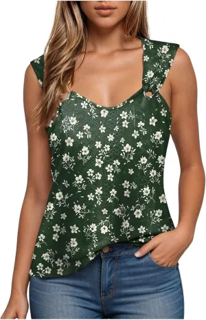 Summer Tank Tops for Women 2025 Loose Fit Casual Spaghetti Strap Trendy Spring Cute Lace Sleeveless T Shirts