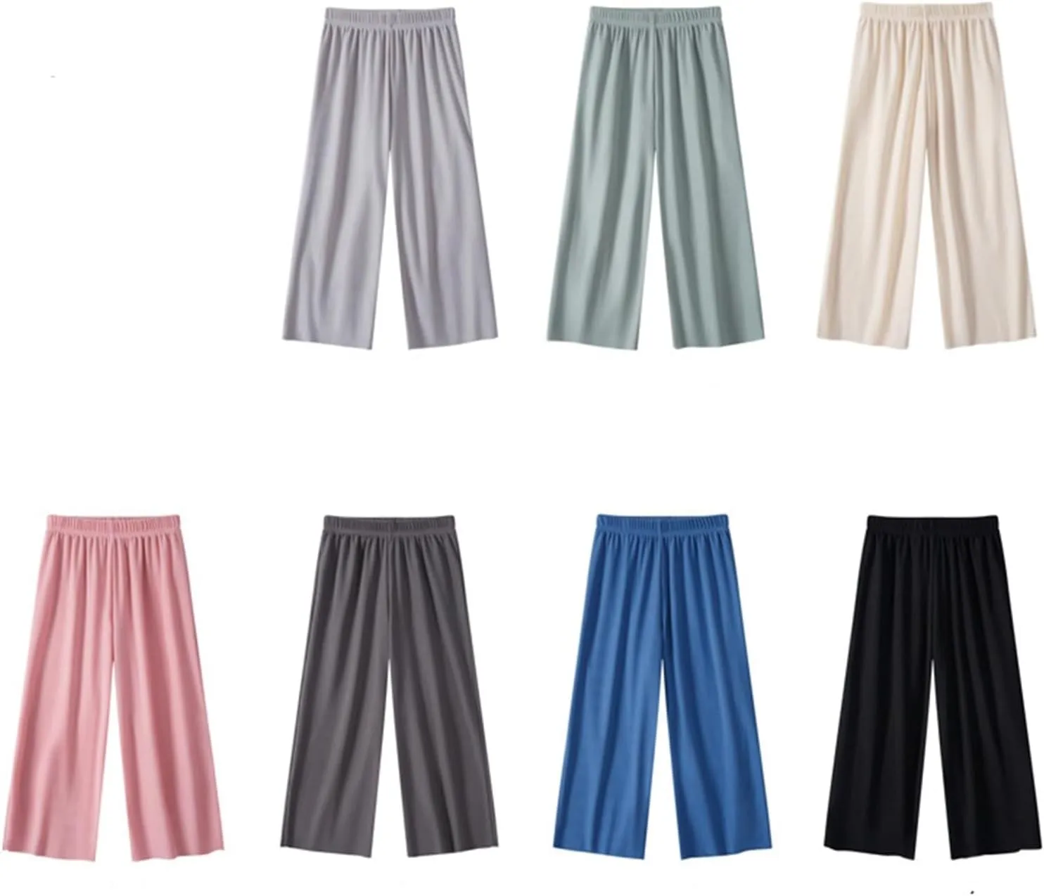 Toddler Kids Solid Color Pants Loose Casual Wide Leg Straight Trousers for Girls Boys Bottoms Wide Leg Sweatpants