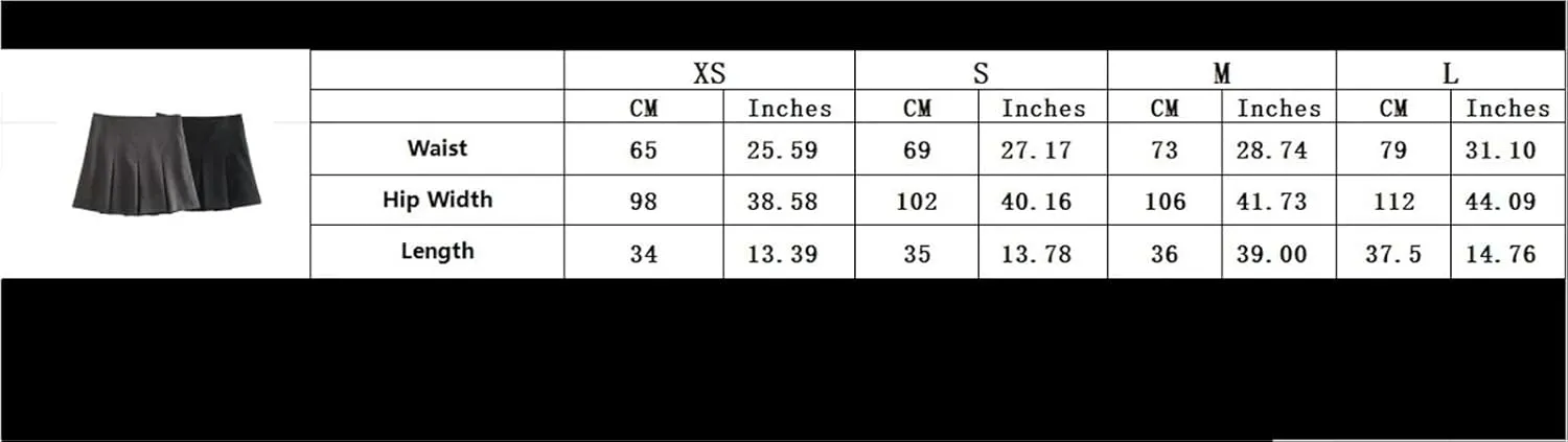 Vintage Mini Skirts Women Ruffles Pleated Shorts Skirts Female
