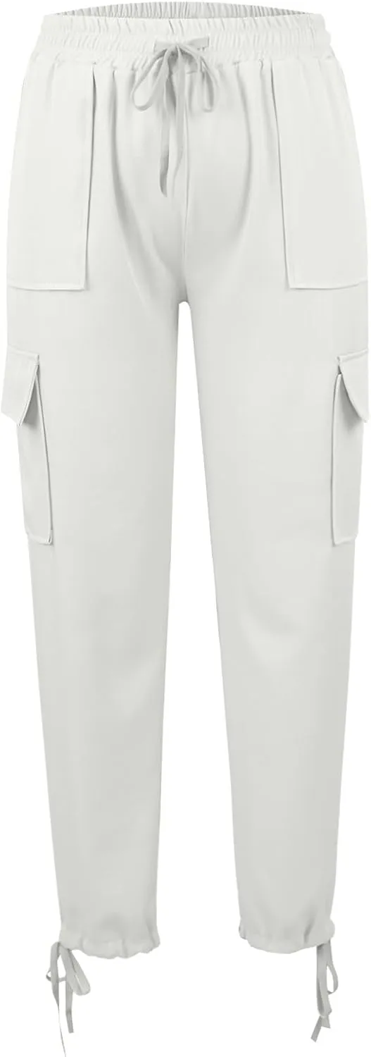 Women Baggy Sweatpants for Girls Teen high Waisted y2k Workout Joggers 2024 Cargo Pants Drawstring Bottoms Lounge